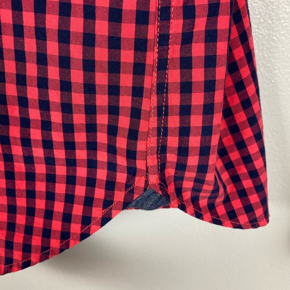 Cactus Man Slim fit checked red blue shirt XL - Picture 8 of 8